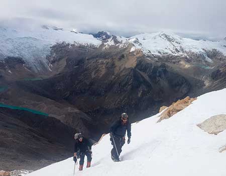 Climb urus mountain